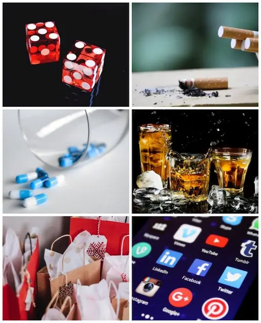 Many kinds of addictions.