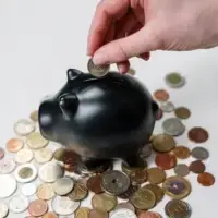 A piggy bank for saving.
